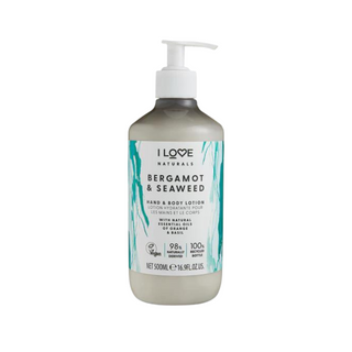 I Love Naturals Collection Vegan Bergamot & Algae Moisturizing Hand & Body Lotion 500ml