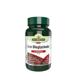 Natures Aid Ferro Bisglicinato 90 Tabletten — Nahrungsergänzung