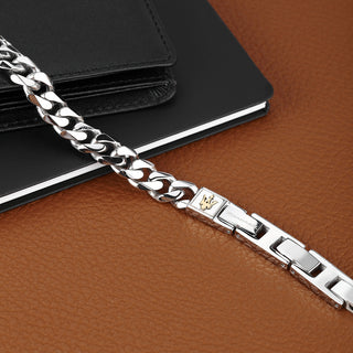 Maserati Elegante Bracciale In Acciaio Iconic Jm422Avd09 — Bracciale