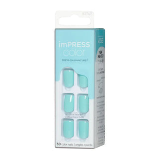 Kiss my face ImPRESS Color Mint To Be 30 pezzi — Unghie finte