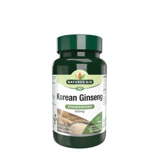 Natures Aid Ginseng Coreano 90 compresse — Nahrungsergänzung