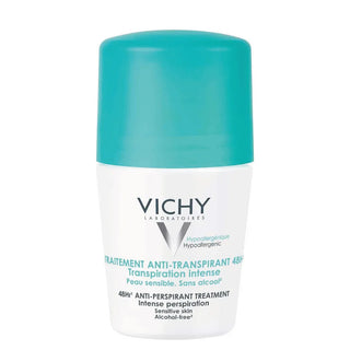 Vichy 48H Anti-Traspirante Senza Segni Bianchi e Macchie Gialle 2 x 50 ml — Deodorante roll-on