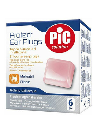 Pic Solution Tappi auricolari modellabili silicone Protect 6 unità Tappi auricolari