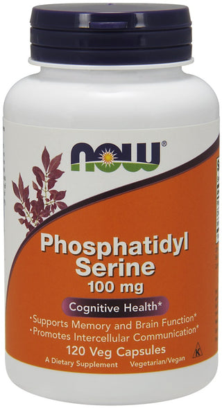 Now Foods Fosfatidilserina 100 mg 120 capsule — Geheugensupplement