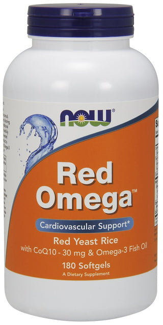 Now Foods Rosso Omega 180 miękkich kapsułek — Suplement na cholesterol