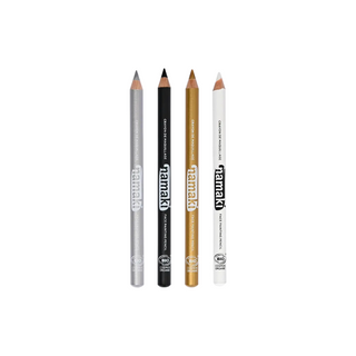 Namaki Set 4 Matite Slim Pittura Viso Argento/Nero/Oro/Bianco — Matita Occhi