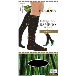 Solidea Socks For You Bamboo Flash Knee Highs 18 24 mmHg 2M Navy Blue