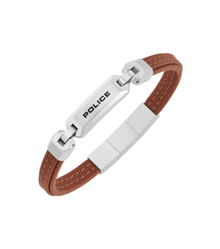 Police Men´s leather Bracciale Longford Copper PJ26458BLC-02