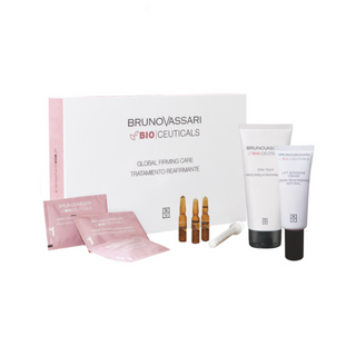 Set Bruno Vassari: Bio Ceuticals Green Tea Exfoliating Powder x3 pcs + Bio Ceuticals Vitamin C Treatment Vials for Women x3 pcs + Bio Ceuticals Stay Tight Cream Mask + Bio Ceuticals Intensive Lift Cream