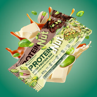 Protein bar con white coating e pistachio filling 30 g