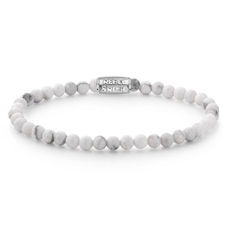 Rebel&rose Beaded Bracciale Virgin White RR-60016-S - Dimension: 20 cm - L+