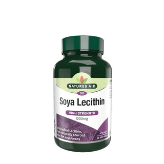 Natures Aid Lecitina di soia 1200 mg 90 capsule molli — 건강기능식품