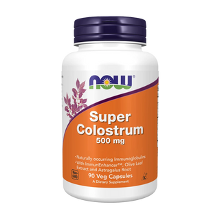 Now Foods Super Colostrum 500 mg con lattoferrina — Kosttilskudd