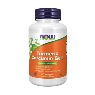 Now Foods Curcuma Curcumina 60 kapsułek miękkich — Suplement diety