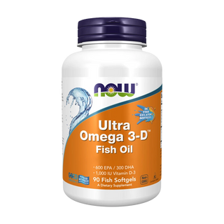 Now Foods Ultra Omega 3-D mit Vitamin D-3 90 Weichkapseln — Nahrungsergänzung