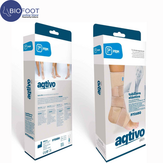 Prim Tutore Elastico Caviglia con Cuscinetto Malleolare in Silicone 8 T/M — Cavigliera