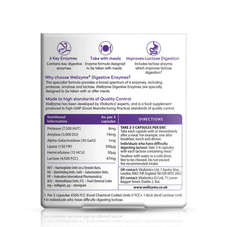 Vitabiotics Wellzyme 60 capsules — Supplement