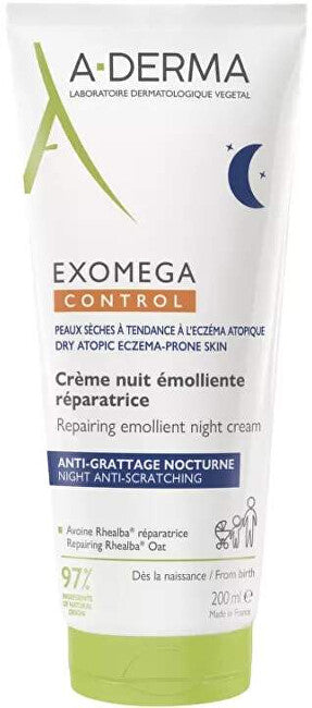 A-Derma Exomega Control Crema Emolliente Notte - Volume: 200 Ml