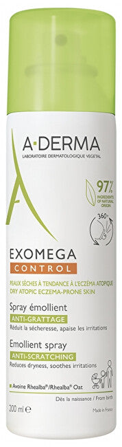 A-Derma Spray Per Pelle Secca E Atopica Exomega Control (Spray Emolliente) - Volume: 200 Ml