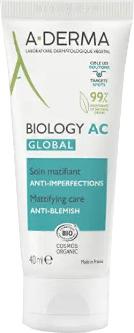 A-Derma Trattamento Opacizzante Anti-Imperfezioni Biology Ac Global (Trattamento Opacizzante Anti-Imperfezioni) 40 Ml