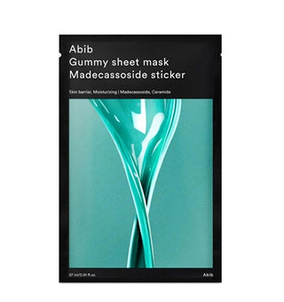Abib Maschera Idratante In Tessuto Con Adesivo Madecassoside (Maschera In Tessuto Gommosa) 27 Ml