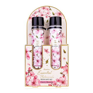 Accentra bath set ESSENTIAL BOTANICS cherry blossom tube in a gift box, Gel doccia 60ml, Lozione corpo 60ml