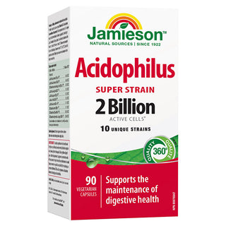 Jamieson Acidophilus Super Strain complex of bacterial cultures 90 capsules