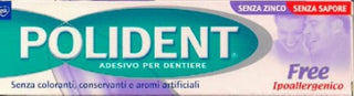 Polident Adesivo Per Dentiere Ipoallergenico Senza Zinco Free 40 Ml