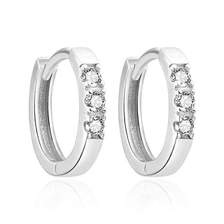 Agato Sparkling hoop Orecchini made of silver AGT-E250KW