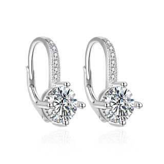 Agato Sparkling silver Orecchini with zircons AGT-E222LW