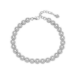 Agato Elegant silverarmband med zirkonia AGB769/21
