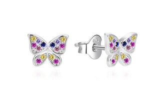 Agato Playful silver Orecchini Butterflies AGT-E210PC