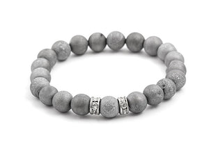 Agato Druze agate bead Bracciale MINK79/17