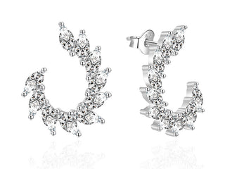 Agato Elegante sølvøreringe med Zirconia AGT-E053PW