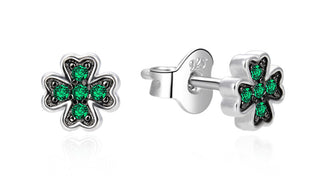 Agato Small silver Orecchini Four-leaf clover AGT-E209PGR