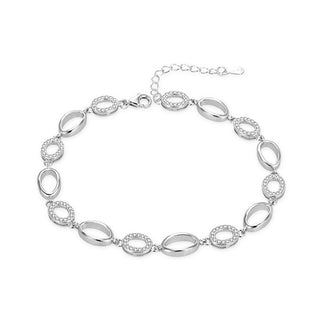 Agato Mode silverarmband med Zirconia AGB775/21