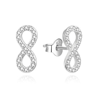 Agato Timeless Infinity Silver Earrings AGUP3462