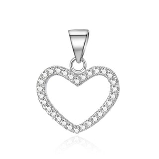 Agato Нежная серебряная подвеска с сердцем из циркония AGH743
