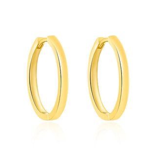 Agato Gold-Plated Hoop Earrings Agt-E251K-Gold 