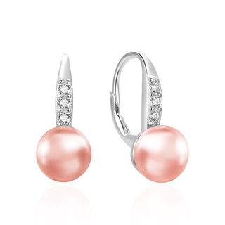 Agato Charming silver Orecchini with pink pearl AGT-E233L-PPI