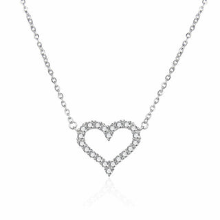 Agato Collana Romantica In Argento Con Cuore Agt-N036W