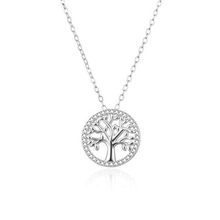 Agato Sterling Silver Tree of Life Halsband AGS1542/47