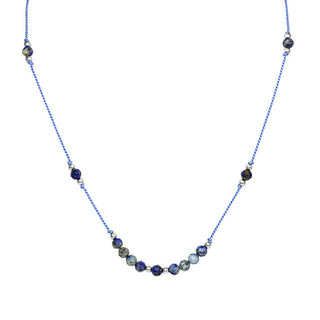 Agato HE23K3S-BL Collar de cuerda de lapislázuli