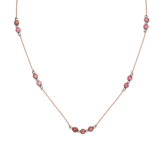 Agato שרשרת חבלים HE27K3S-LP Rhodonite