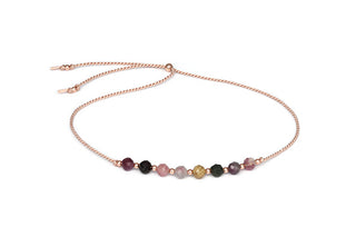 Agato HE30N3RG-LP Watermelon Tourmaline Lace Leg Bracelet