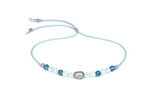 Agato Bracelet in apatite, opal and river pearl HE08R3S-LB