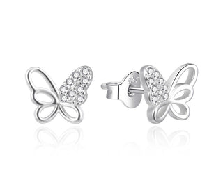 Agato Silver butterfly Orecchini with zircons AGT-E212PW