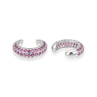 Agato Silver Earrings With Pink Zirconia Agt-E164Zf 