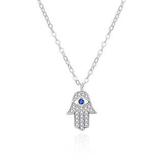 Agato Fatima Silver Necklace AGT-N018W (Chain, Pendant)