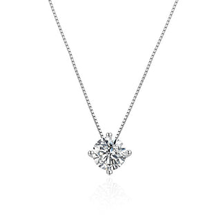 Agato AGT-N022W Halsband i genomskinlig zirkon silver